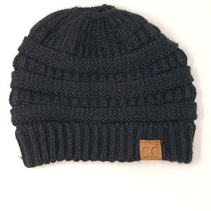 C.C. Messy Bun Ponytail Beanie